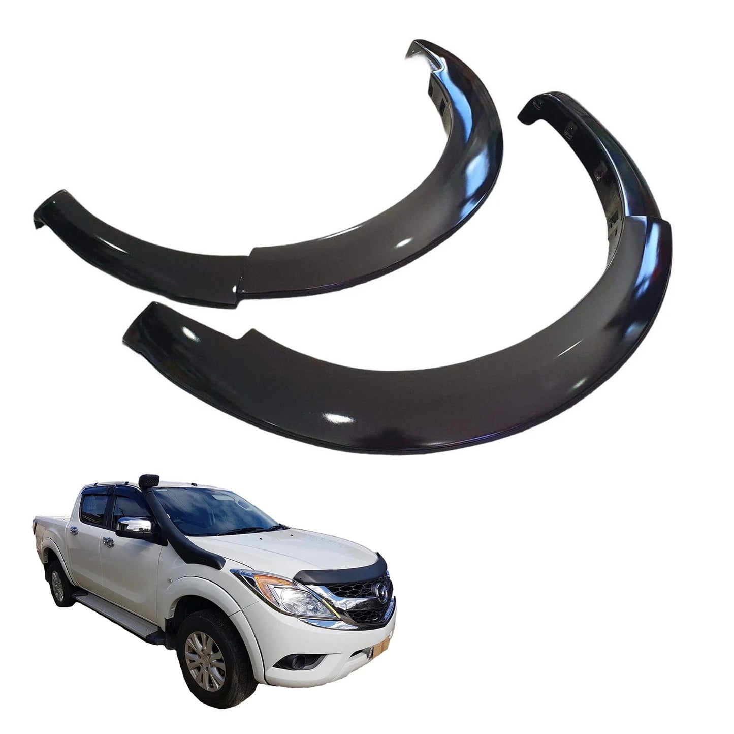 16W Black Fender Flares for Mazda BT-50 Ute (2012-2018)