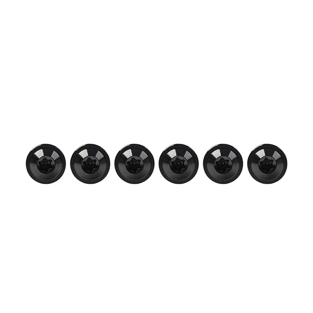 6 x Black Titanium M6x15mm Torx Head Bolts for Bike Motorcycle