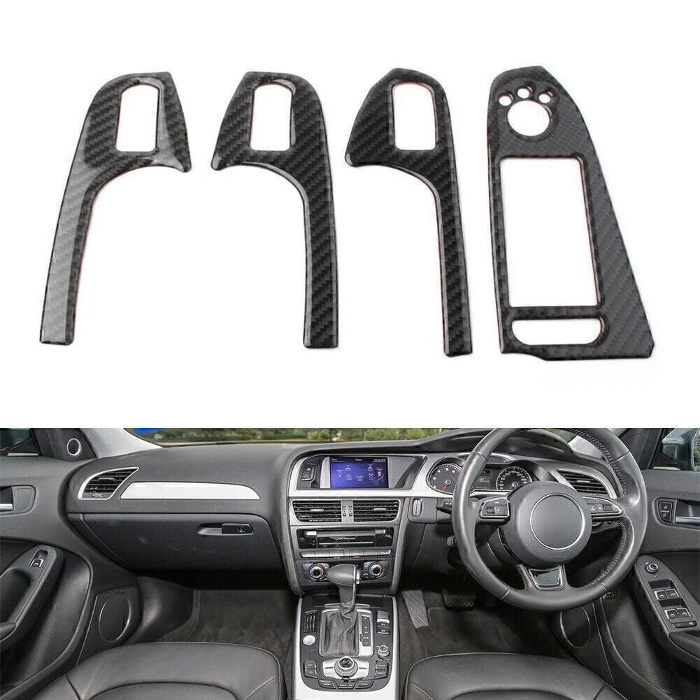 Carbon Fiber Air Conditioning Vent Outlet Cover Trim for Audi Q5 SQ5 (2010–2018)