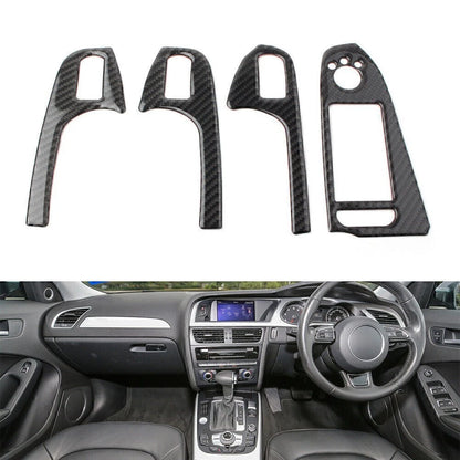 Carbon Fiber Air Conditioning Vent Outlet Cover Trim for Audi Q5 SQ5 (2010–2018)