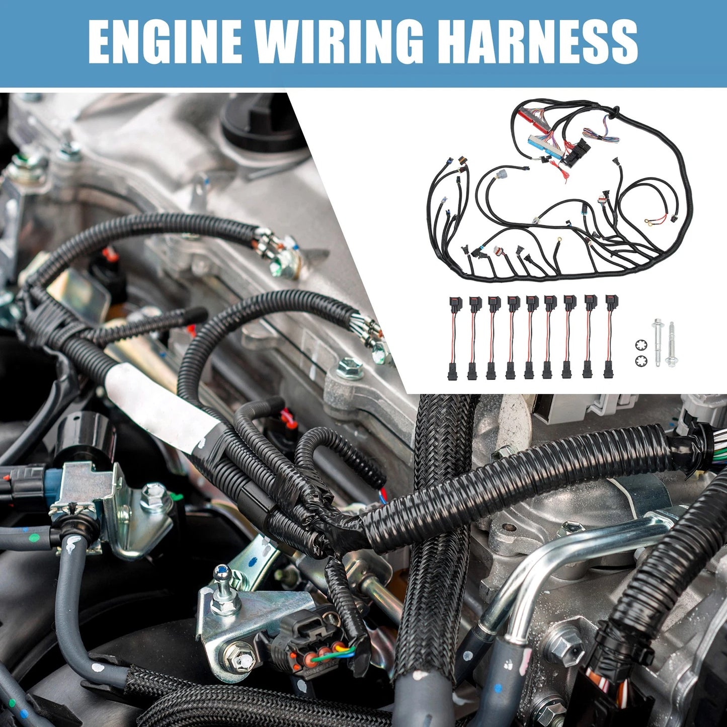 Engine Wiring Harness Set for Chevy GMC Cadillac Hummer Trucks