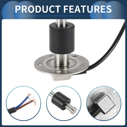 Fuel Sending Unit and Gauge Kit 240-33 Ohm 200mm for Boat Car Truck