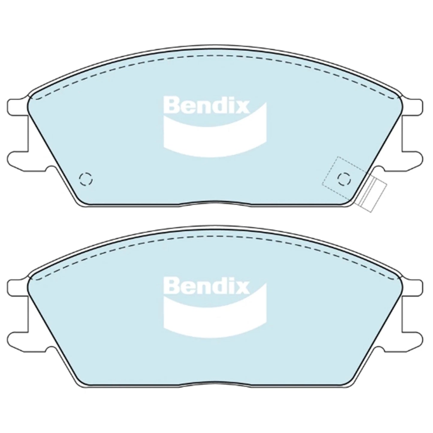 Set of 4 Front Disc Brake Pads for Hyundai Accent (2000–2009)