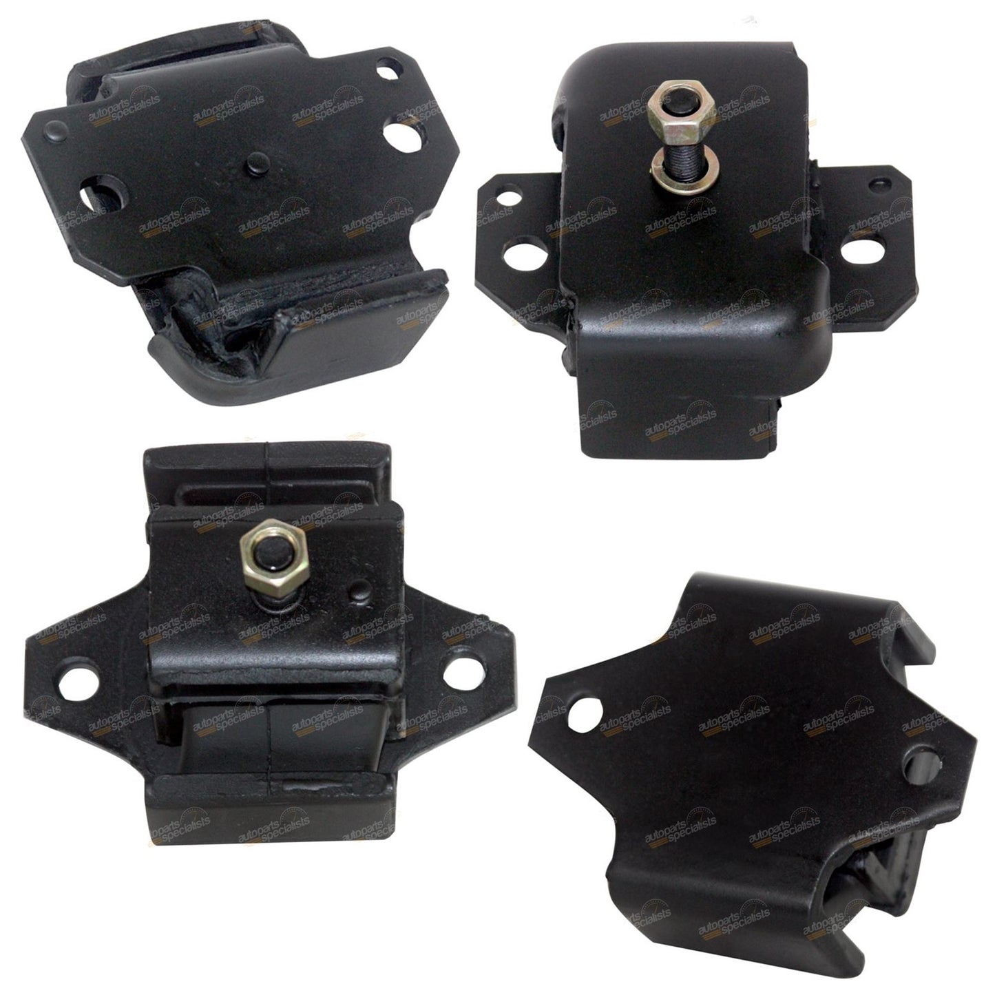 Set of 2 Engine + 2 Gearbox Mounts for Nissan Patrol GQ Y60 (1988–1991)