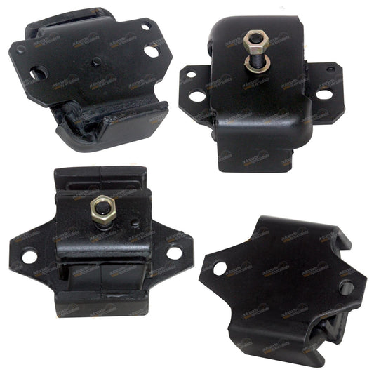 Set of 2 Engine + 2 Gearbox Mounts for Nissan Patrol GQ Y60 (1988–1991)
