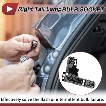 1 Pc Right Tail Light Socket for Peugeot 307 (2004–2006) Lamp Bulb Connector