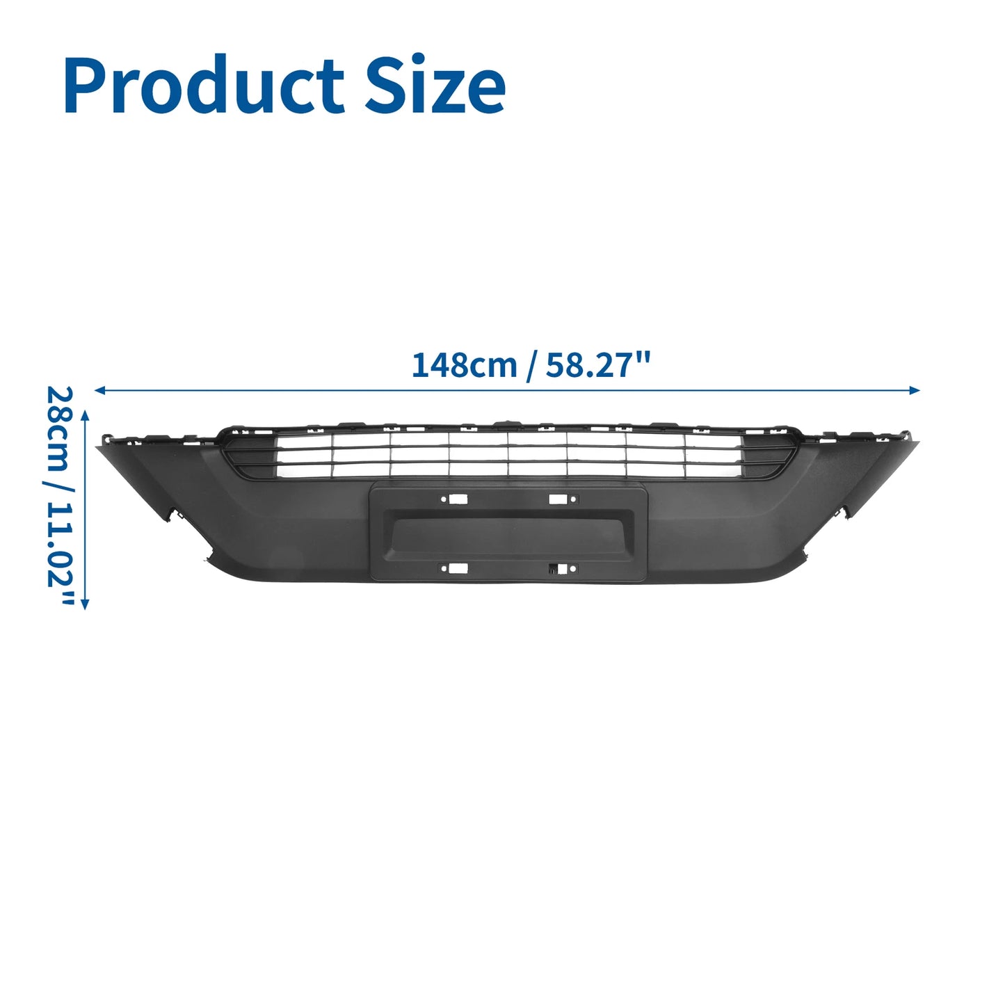 Front Hood Bumper Grille for Toyota RAV4 (2019–2022) No.531130R090 Black
