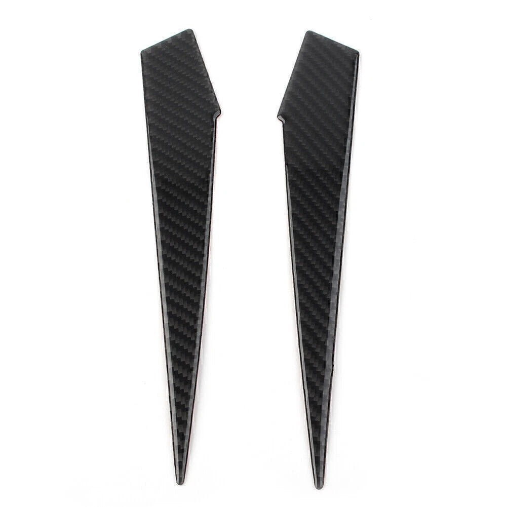 2X Carbon Fiber Gear Shift Side Panel Cover Trim for Subaru Forester (2013–2018)