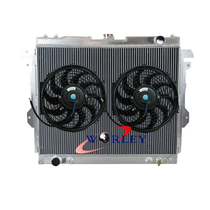 3 Row Aluminium Radiator + Fan for Toyota Hilux TGN16R 2.7L 2005-2023