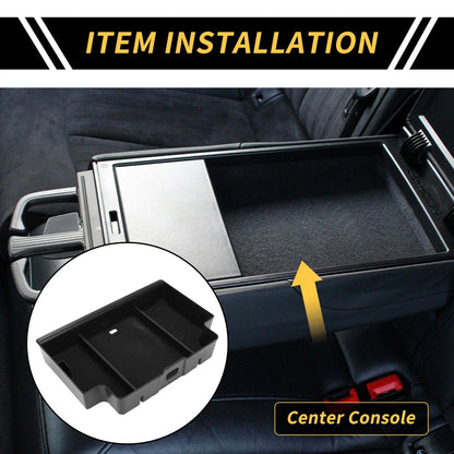 Center Console Organizer Tray for Chevy Silverado 1500, GMC Sierra 1500 (2014-2023)