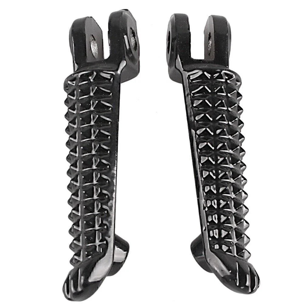 Front Foot Pegs Footrests for Yamaha YZF R6S (2003-2009) - Black