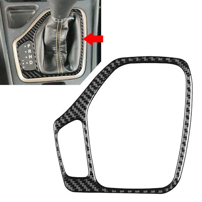 Carbon Fiber Black Gear Shift Panel Cover Trim for Jeep Cherokee (2014-2018)