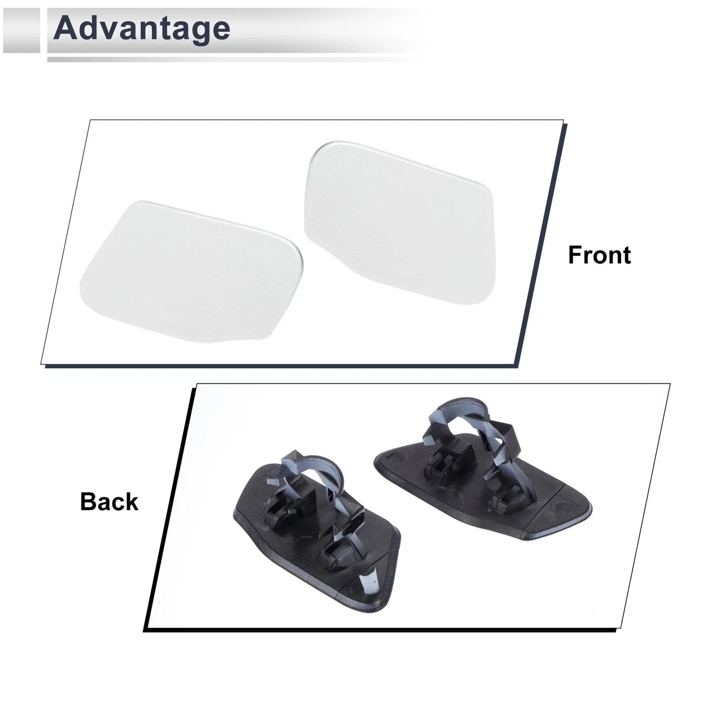 Front Left & Right Headlight Washer Nozzle Cover Cap for BMW X3
