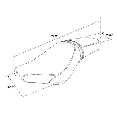 Rider & Passenger Seat for Honda Rebel 300 500 CMX300 (2017-2022)