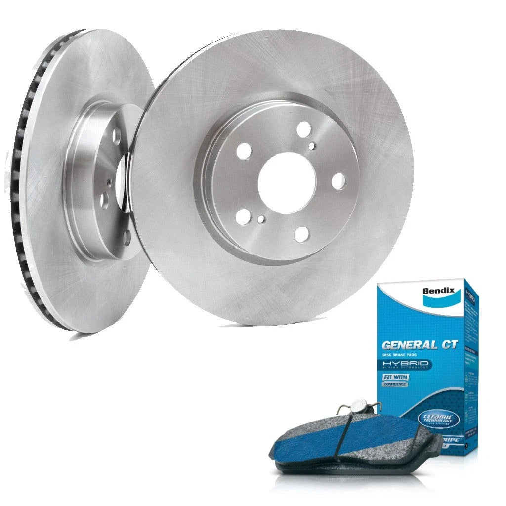 Front Brake Pads and Disc Rotors for Toyota Corolla (2007–2019)