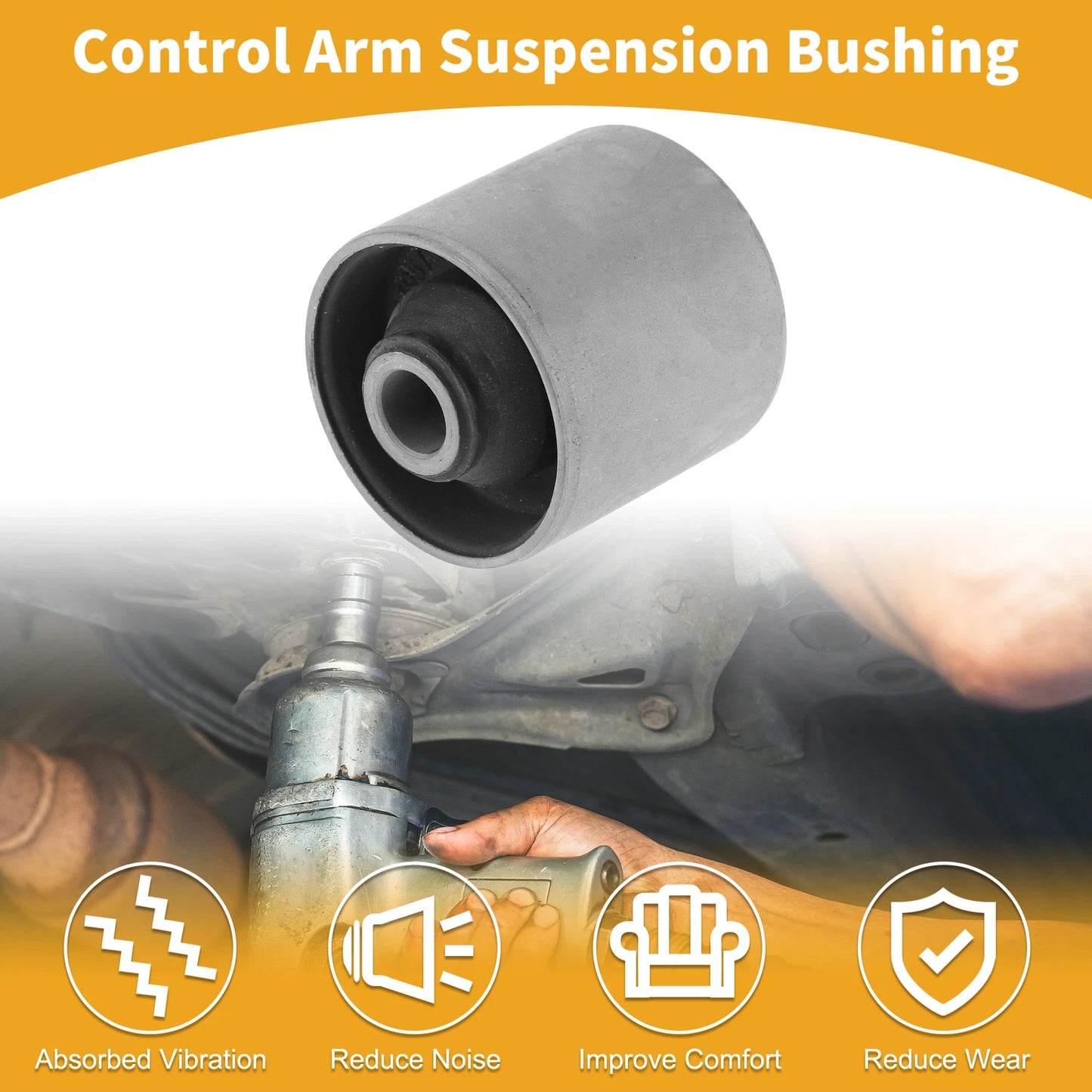 Rear Lower Trailing Rod Bushing for Mitsubishi Pajero H60 (1982–1991)