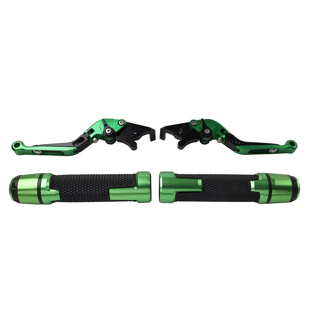 Folding Extendable Brake Clutch Levers & Handlebar Grips for Suzuki GSXR150