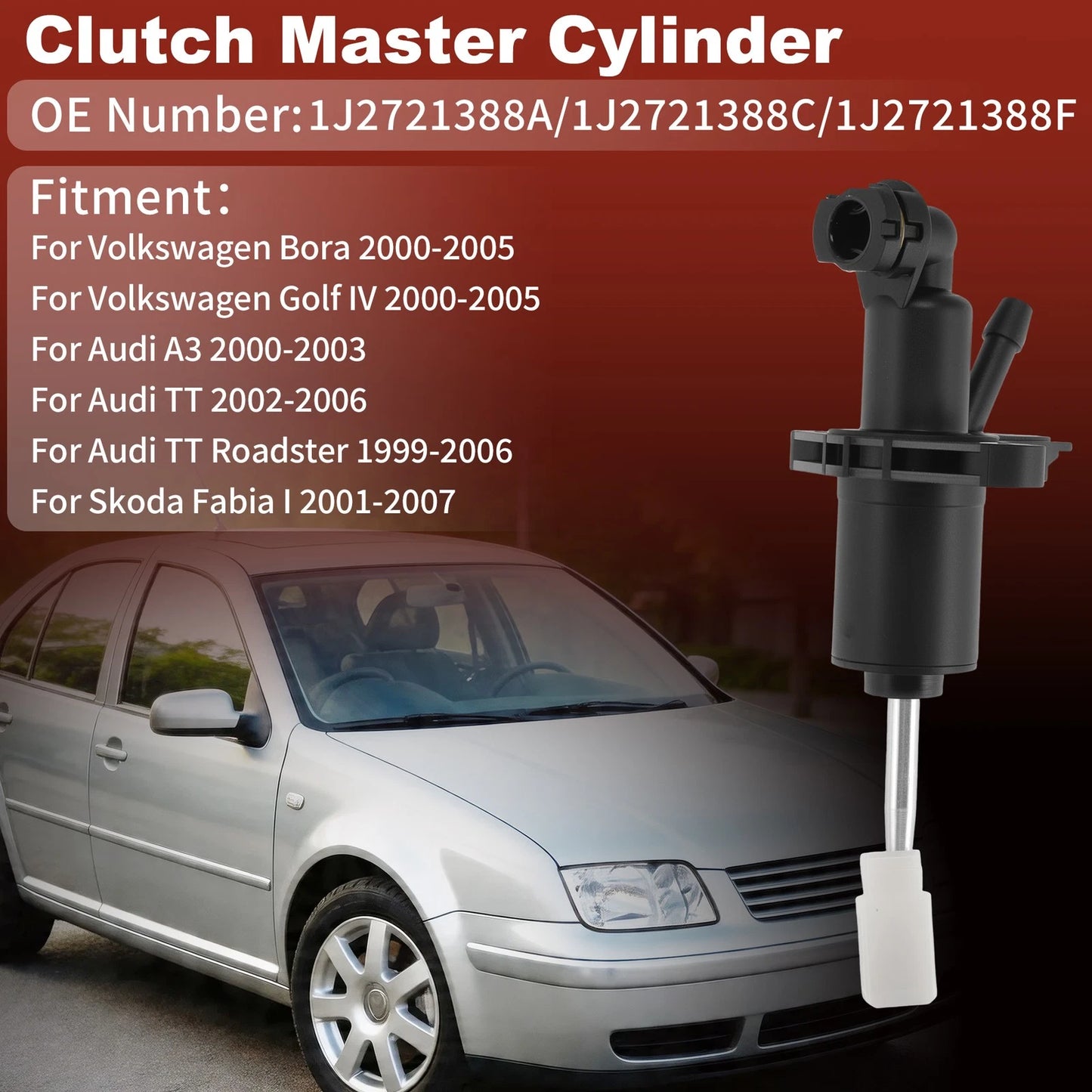 Clutch Master Cylinder for Volkswagen Bora (2000–2005) 1J2721388A