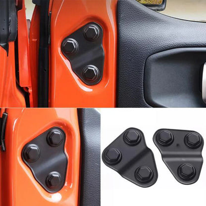 8x Door Lock Cover & Screw Protector Trim for Jeep Wrangler (2018-2024)