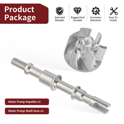 Water Pump Impeller & Shaft for Kawasaki Brute Force 300 (2003–2007)