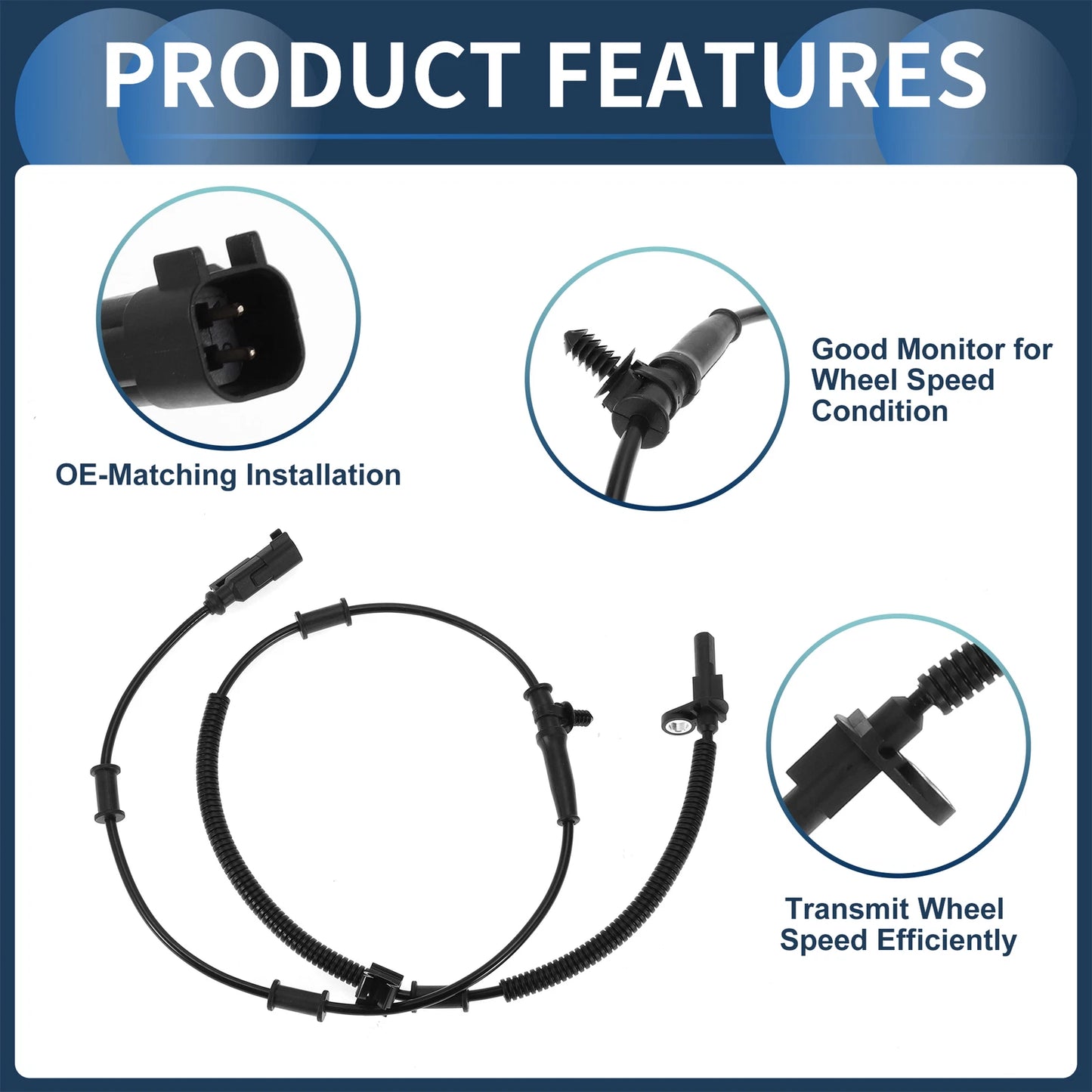 ABS Wheel Speed Sensor for Ford E-150 (2015–2020) No.BC2Z2C191A