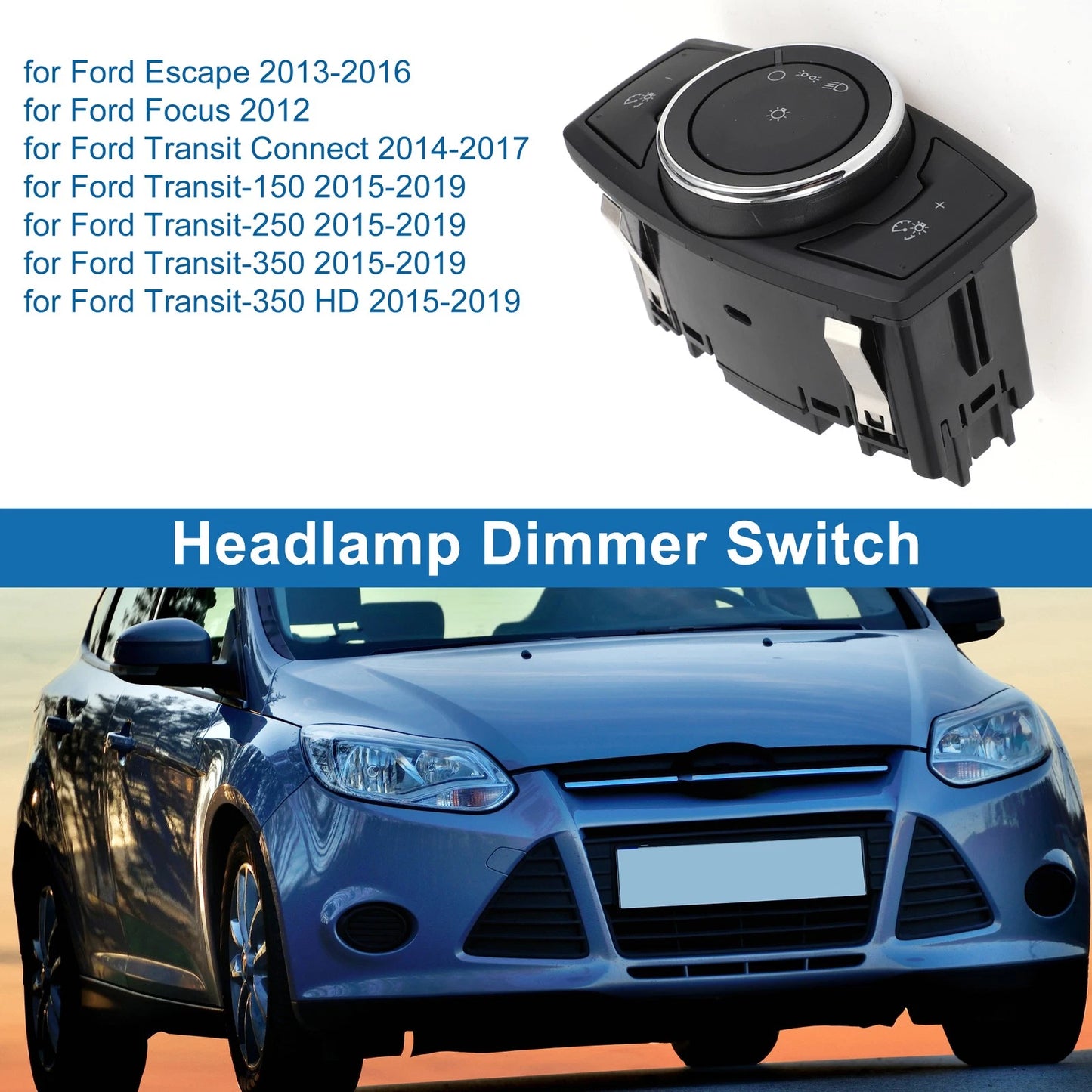 Headlight Switch for Ford Escape (2013–2016) CV6Z11654L HLS1575 1S13820 SW6865