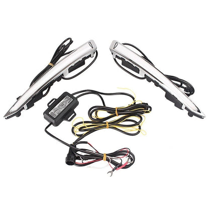 DRL LED Daytime Running Light Lamp w/ Turn Signal for Ford Escape Kuga (2013–2015)