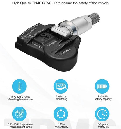 4 x TPMS Tire Pressure Sensors for Mazda (2014-2023)