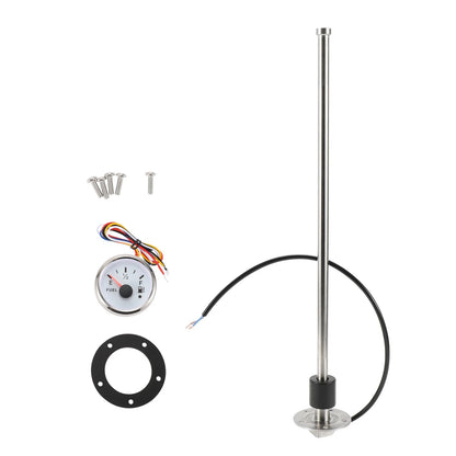 Fuel Sending Unit and Gauge Kit 0-190 Ohm for Boat Car Truck (460mm)