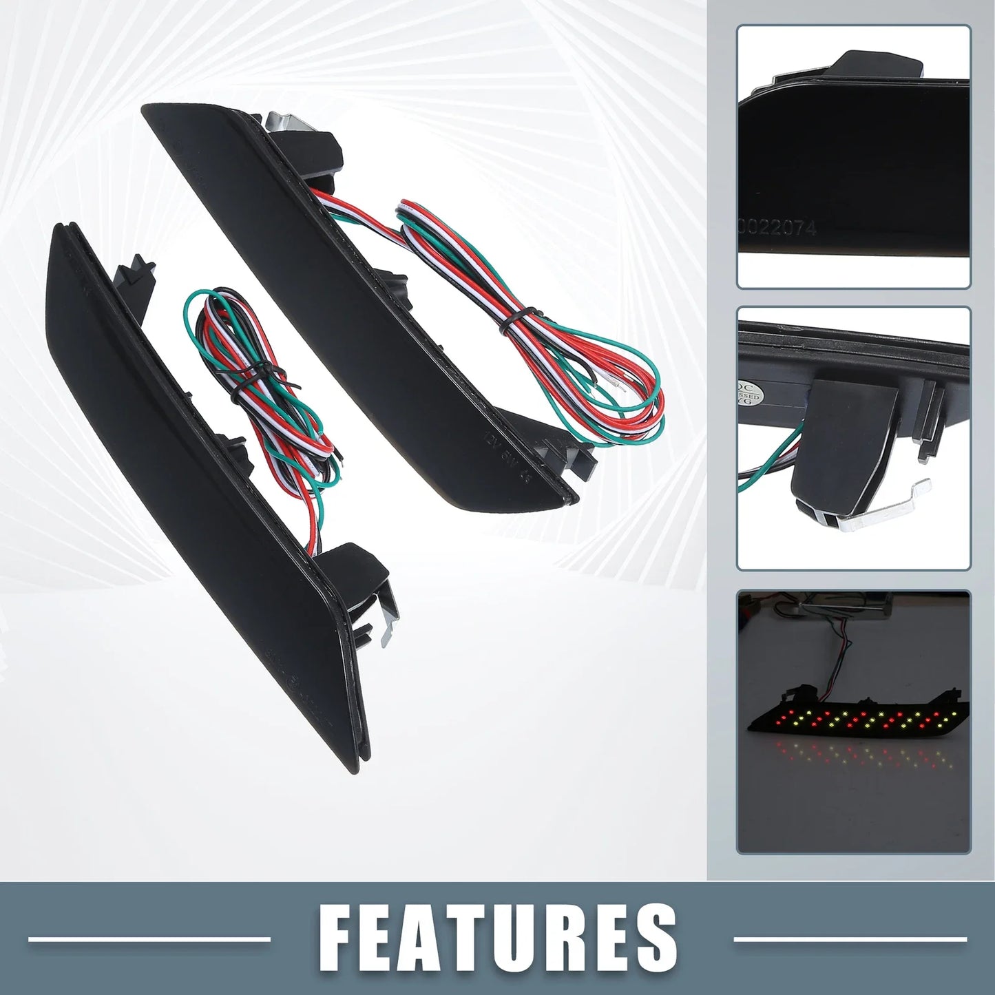 Smoked LED Brake Light Reflector for Honda Civic (2013-2015)