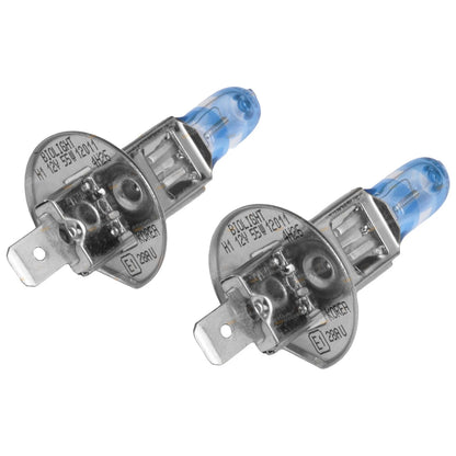 2X H1 55W Super White Halogen Bulbs for Cars (Road Legal)