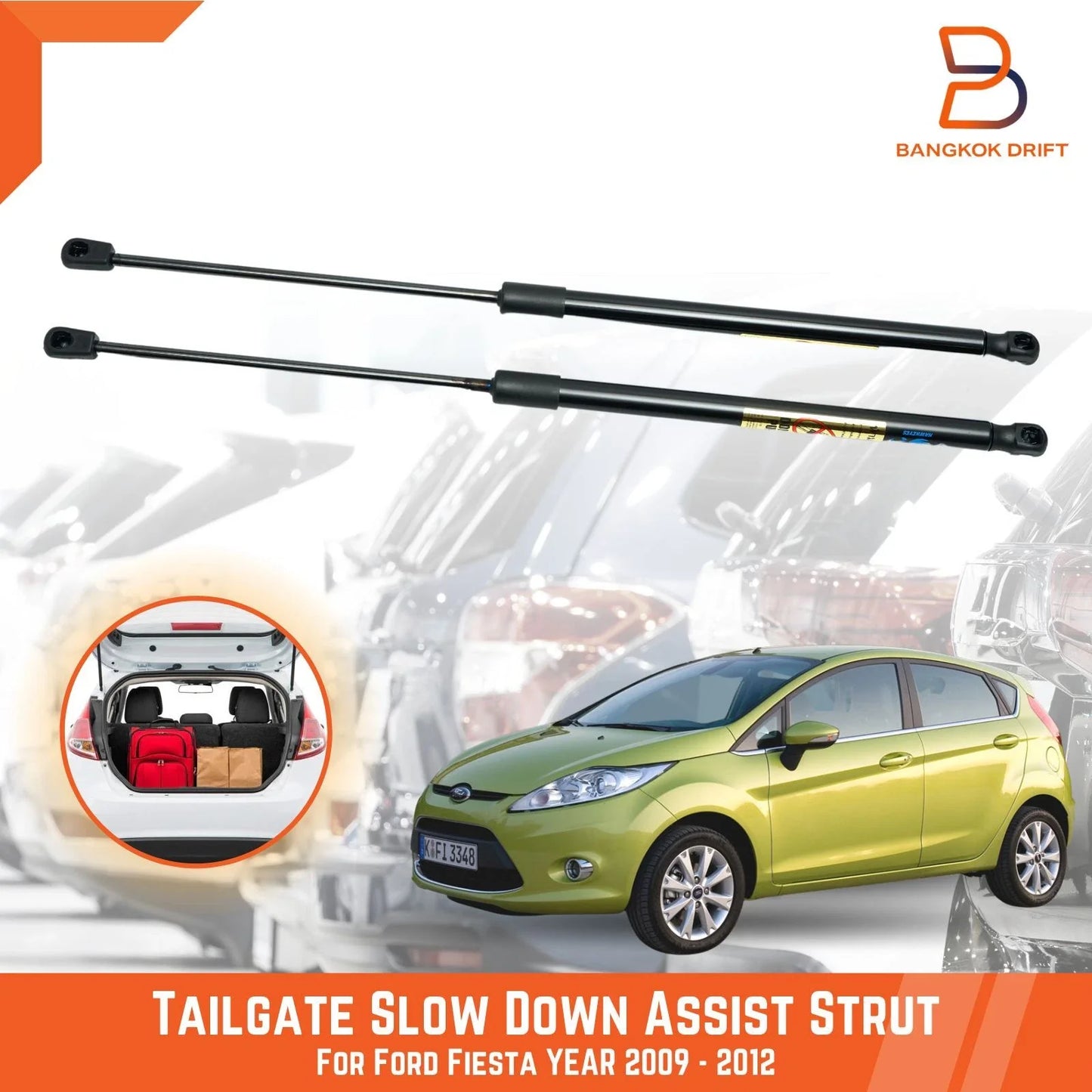 Rear Tailgate Strut Damper for Ford Fiesta (2009-2016)
