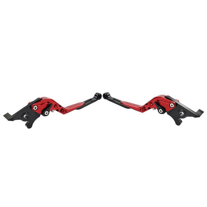 CNC Extendable Brake Clutch Levers for Honda CBR650R CB650F (2014-2023) Red
