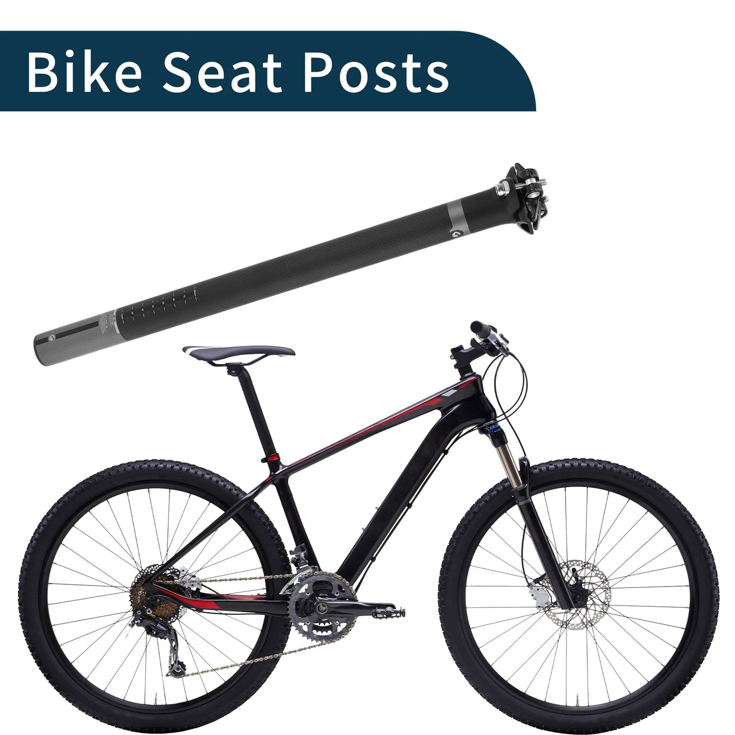 31.6mm Shock Absorbing Bike Seat Post for Various Models (2010–2023)