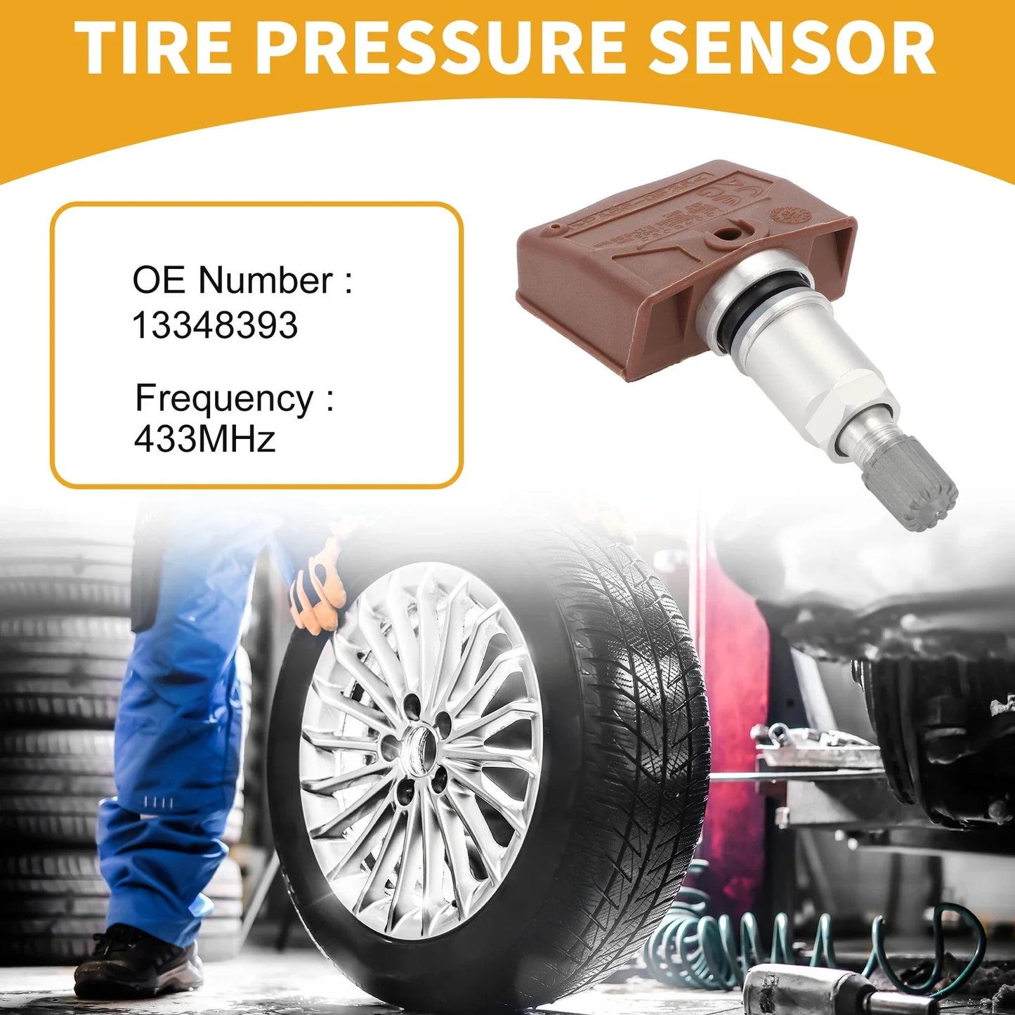 Tire Pressure Sensor 433MHz for Chevrolet Corvette (2014-2019)