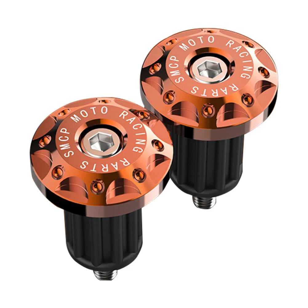7/8" Motorcycle Dirt Bike Handlebar Grip End Cap Plug Slider - Orange