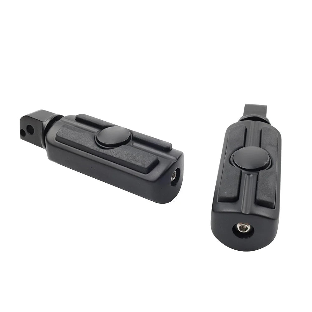 Rear Passenger Foot Pegs for Harley Softail Deluxe Fat Bob (2018-2023) Black