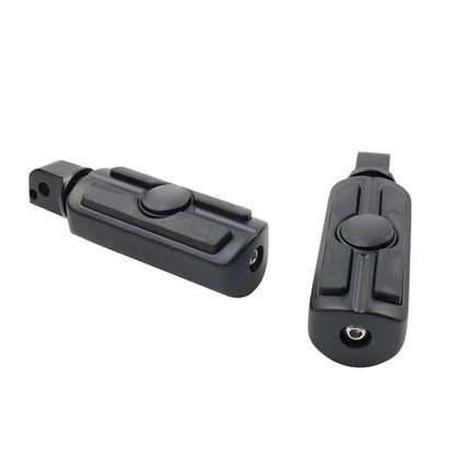 Rear Passenger Foot Pegs for Harley Softail Deluxe Fat Bob (2018-2023) Black