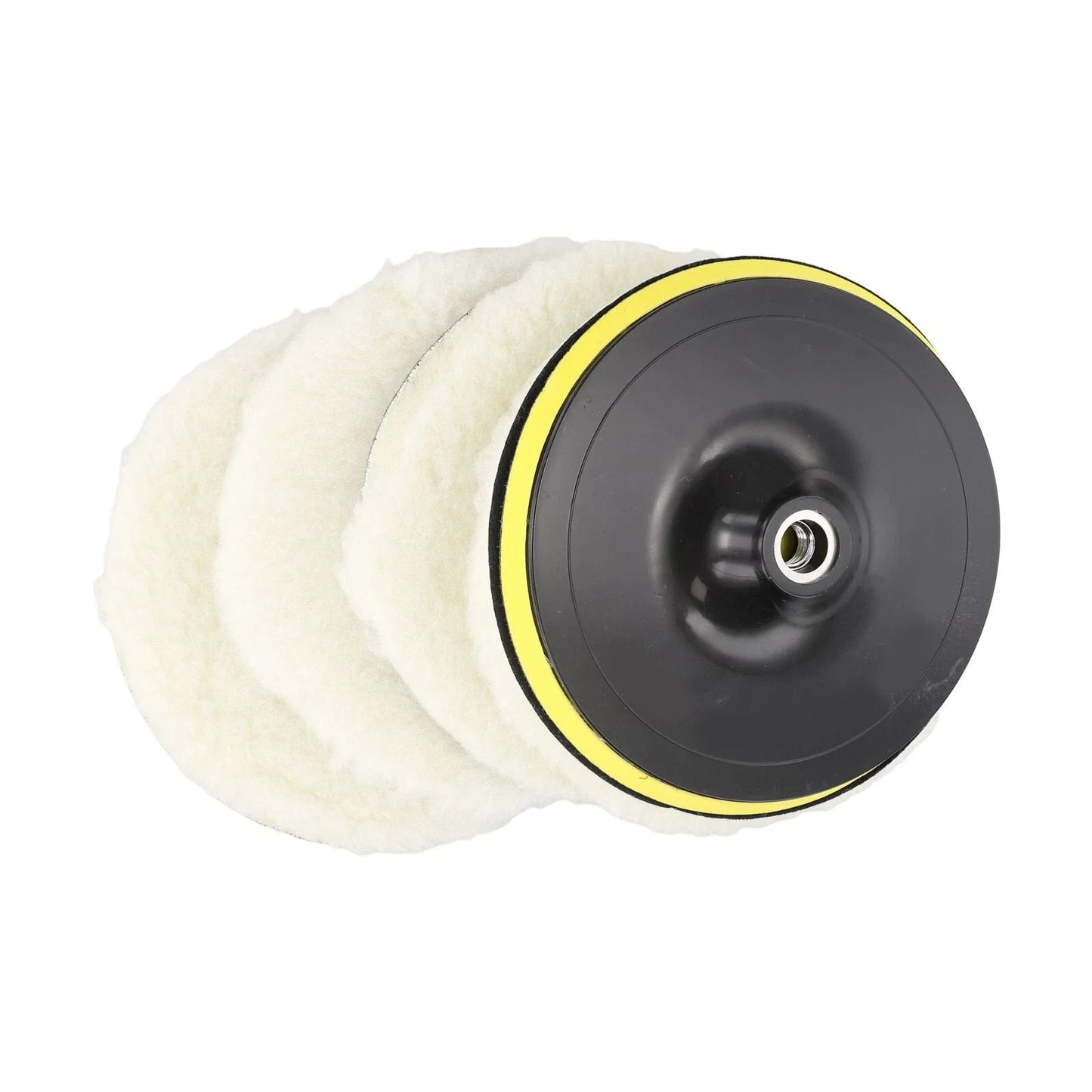 5 x Polishing Wheel Pad With Soft Wool Ball Bonnets Cleaning Tools