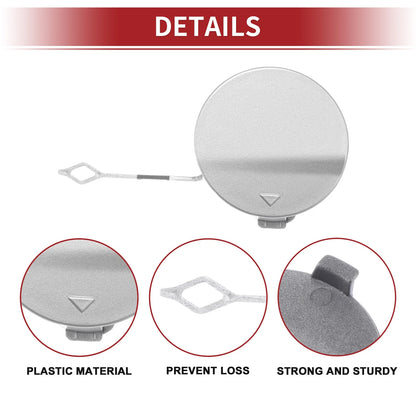 Rear Car Bumper Tow Hook Cover for BMW 428i (2014–2016) No. 51128060849 Silver Tone