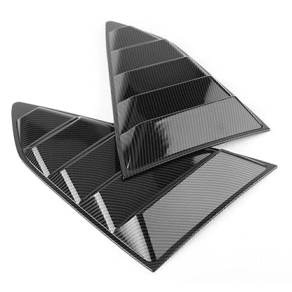 Carbon Fiber Rear Side Window Louver Covers for Chevy Camaro (2016-2018)
