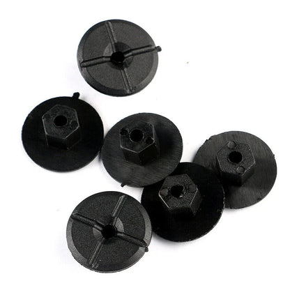 Pack of 10 Black Liner Plastic Nuts for Mercedes W201 (1982–1993)