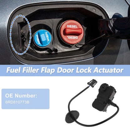 6RD810773B Fuel Filler Flap Door Latch Lock Actuator Motor for VW Polo (2011–2018)