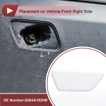 Front Right Washer Nozzle Cover Cap for Mitsubishi Outlander XL (2013–2015) White