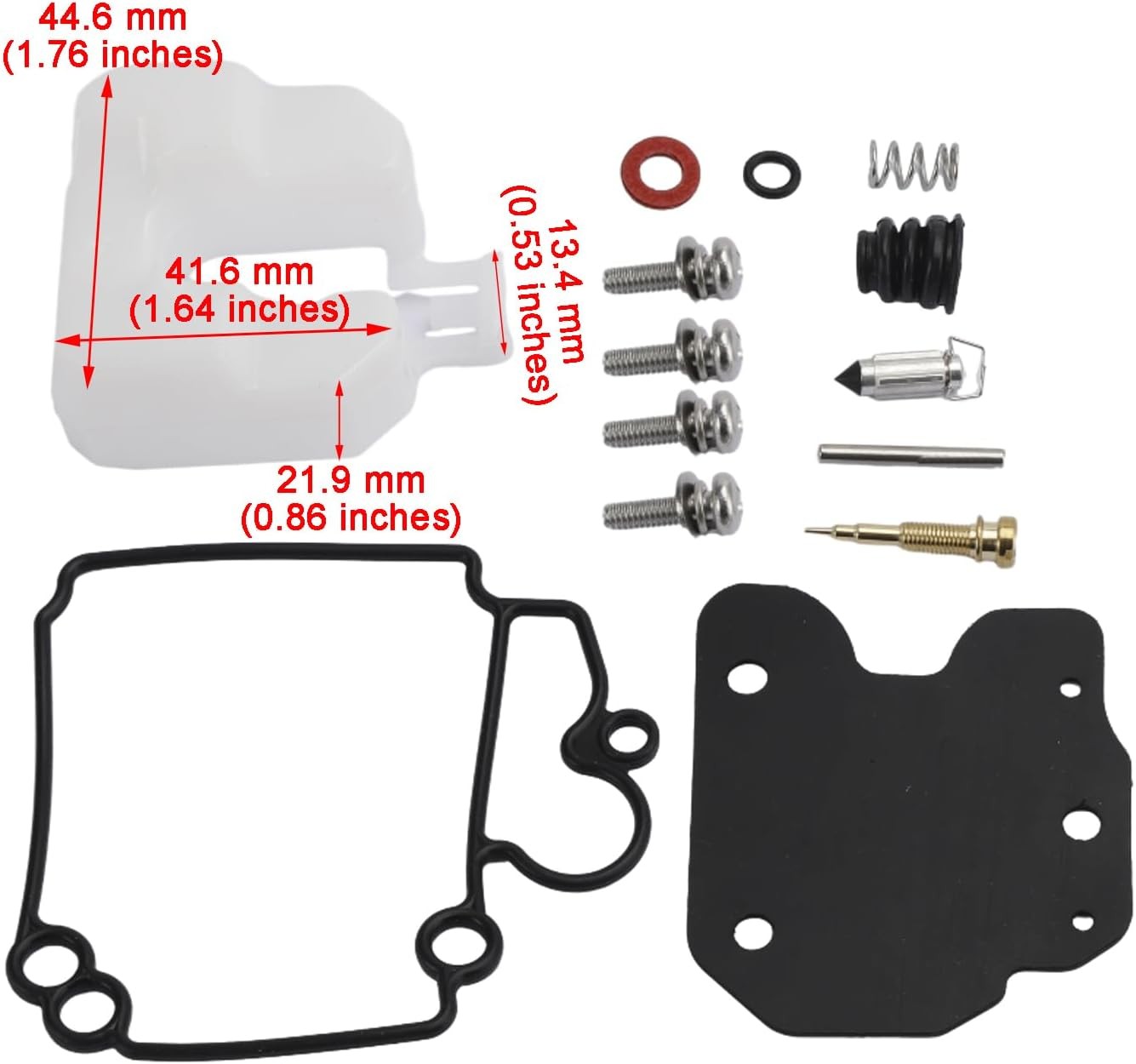 3Pcs Carburetor Repair Kit for Yamaha F25 Outboard (2000–2023)