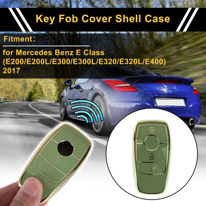 TPU Car Key Case for Mercedes Benz E Class (3 Buttons)