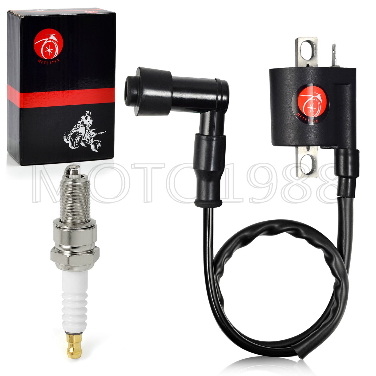 Ignition Coil & Spark Plug for Yamaha Badger 80 (1995–1999)