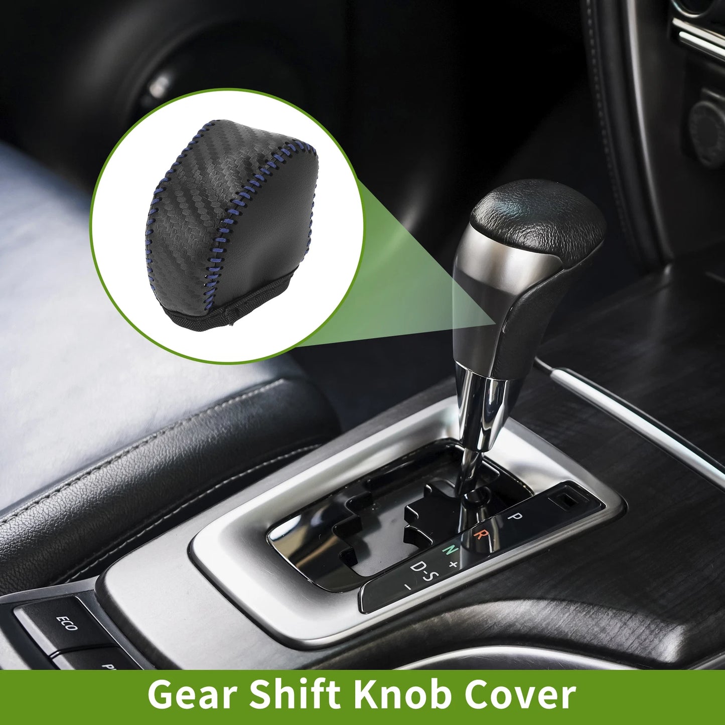1 Pc Gear Shift Knob Cover for Lexus NX250 (2022–2023) Carbon Fiber Blue