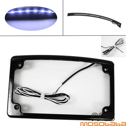 Mini LED F&R Turn Signal Tail Light License Plate Holder for Harley Sportster