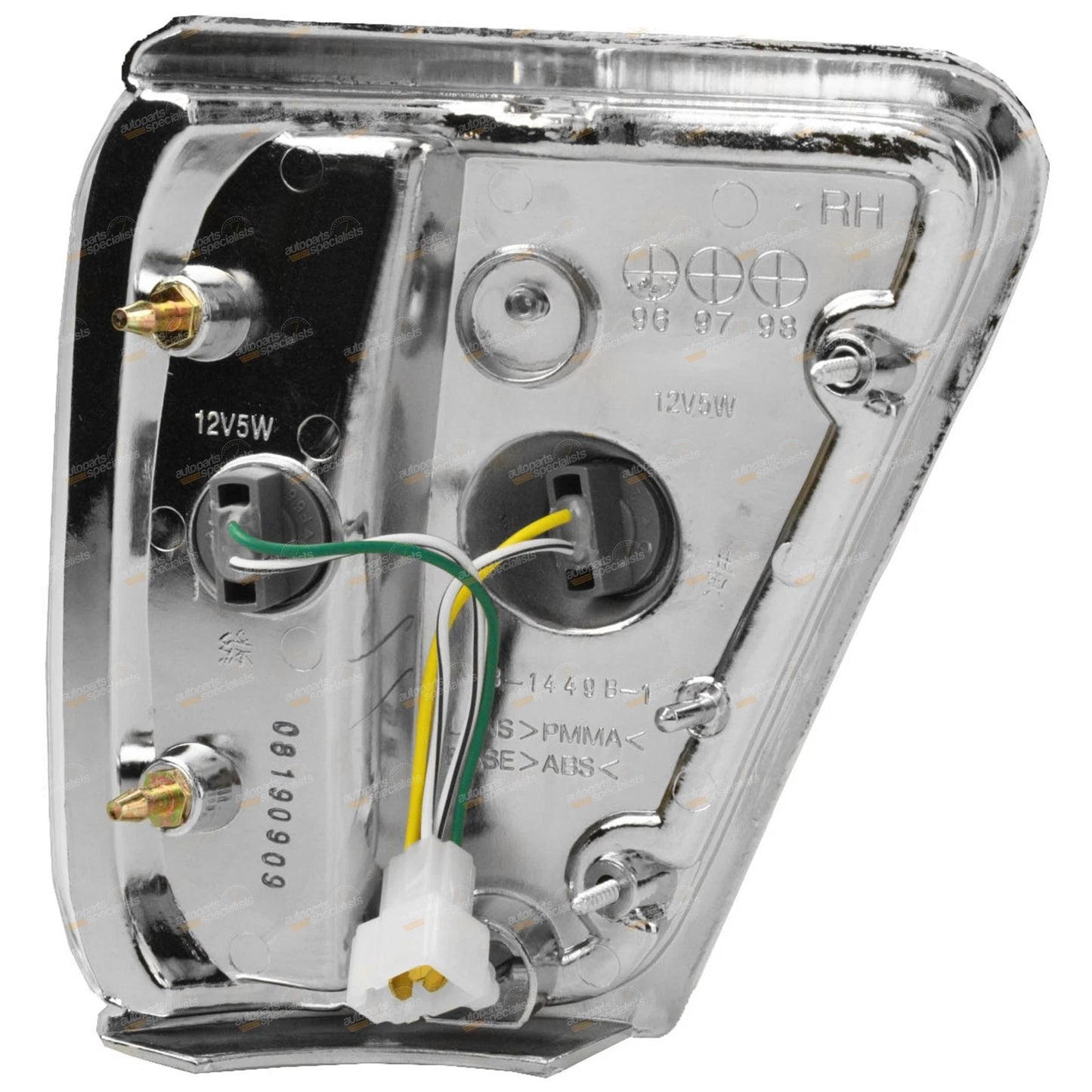 Pair Chrome Trim Corner Indicator Park Lights for Toyota Hilux (1988–1991)